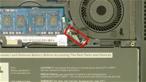 Dell Latitude E5450 CMOS Battery Removal And Installation