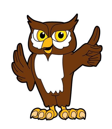 Owl Mascot Clip Art PBIS - Mascot Junction