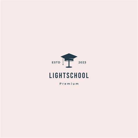 light school logo design retro hipster vintage 28698711 Vector Art at ...