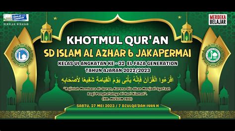 TASYAKUR KHATAM AL QUR AN YouTube