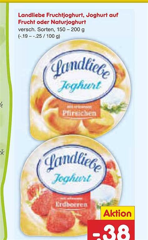 Landliebe Fruchtjoghurt Joghurt Auf Frucht Oder Naturjoghurt Angebot