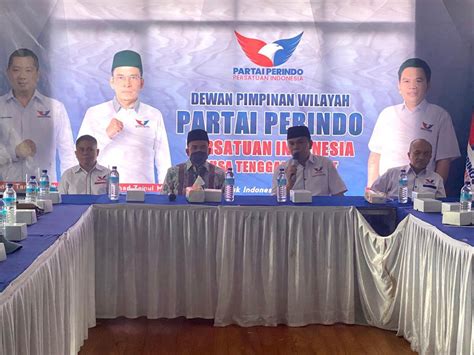 TGB Rapat Bersama DPW Perindo NTB Perkuat Misi Tembus 4 Persen PT