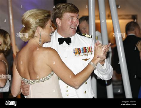 Dutch Crown Prince Willem Alexander And Crown Princess Maxima Dance