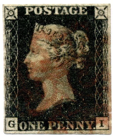 Great Britain Penny Black Gi” Used Hipstamp