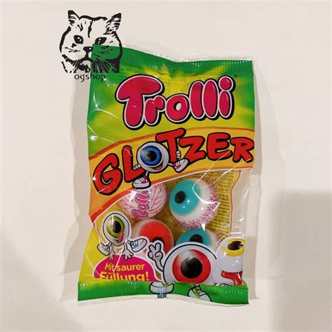 Trolli Trolli Marshmallow With Sour Sour Eyeball Gummy Pop 4 Pcs