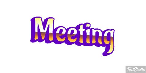 Meeting Word Animated GIF Logo Designs