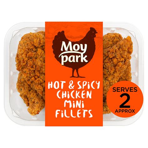 Moy Park Zingy Hot And Spicy Crunchy Coated Chicken Mini Fillets 300g Chicken And Turkey Iceland