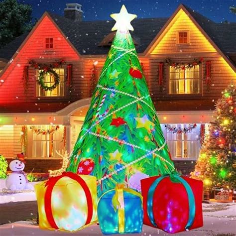 Joiedomi 7 Ft Christmas Tree Inflatables Outdoor Decoration