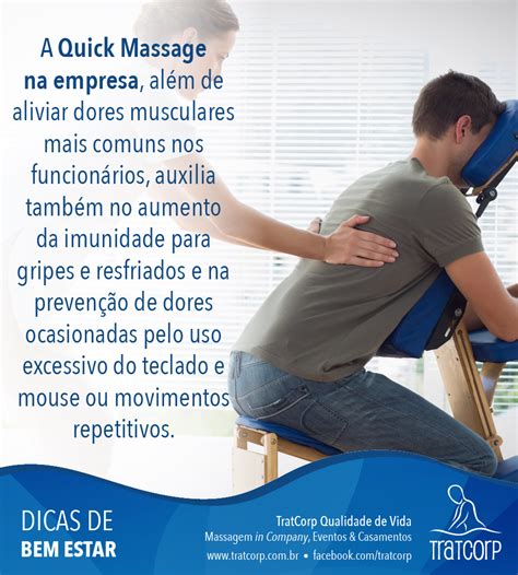 Agende Hoje Mesmo A Sua Quick Massage Tratcorp