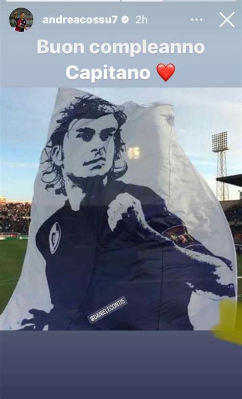 Cagliari Cossu Fa Gli Auguri A Conti Buon Compleanno Capitano FOTO