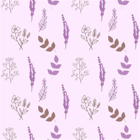 Premium Vector Seamless Pattern With Floral Ornament Gentle Floral