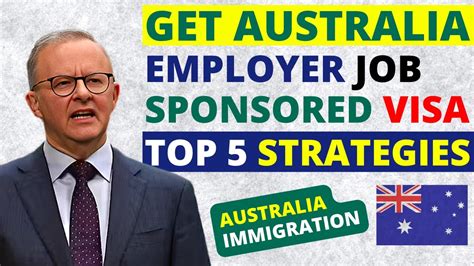 Australia Employer Sponsored Visa Top 5 Strategies Australia Sponsored Work Visa Youtube