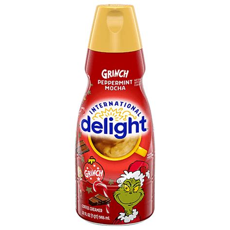 International Delight Coffee Creamer, Peppermint Mocha, Grinch 32 fl oz ...