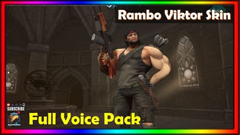 Paladins 5 1 Schism Rambo Viktor Skin Full Voice Pack YouTube