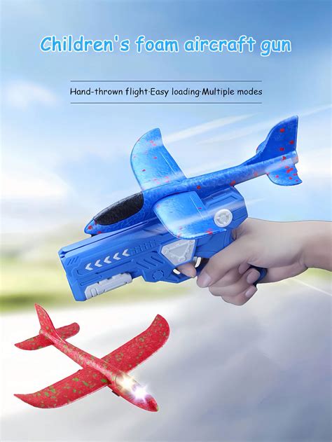 Pistolet Lanceur D Avion En Mousse Pour Enfants Jouet D Avion Jet