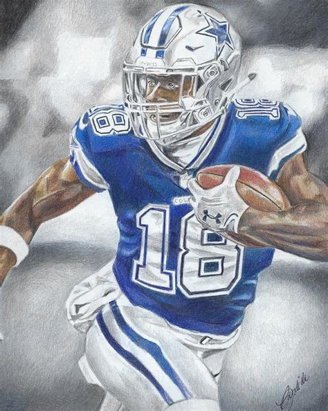 Randall Cobb- Dallas Cowboys Drawing by Candie Hernandez Carter - Pixels