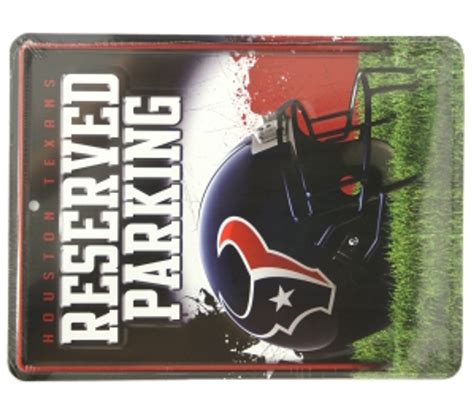 Houston Texans Sign Metal Parking - Sports Fan Shop