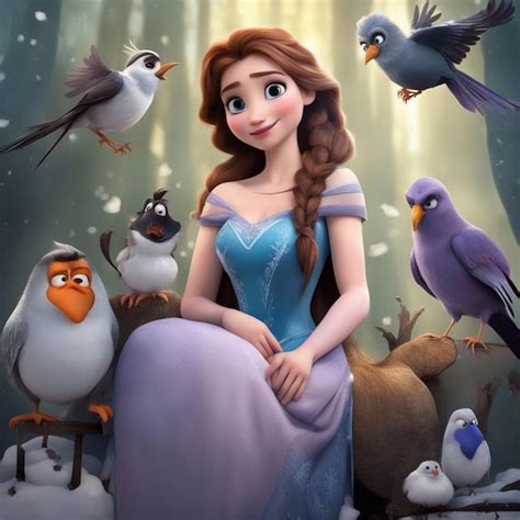 Premium Ai Image Anna And Elsa Frozen Image Ai Generated Art