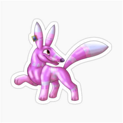 "Pretztail: Pink" Sticker for Sale by spyroid101 | Redbubble