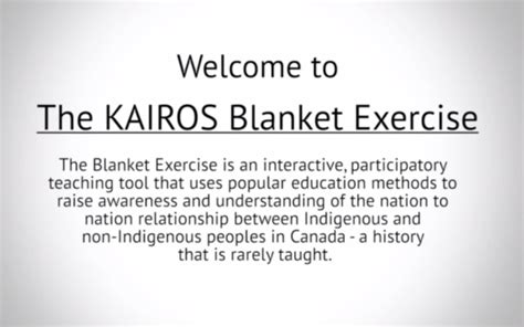 2015 Kairos Blanket Exercise