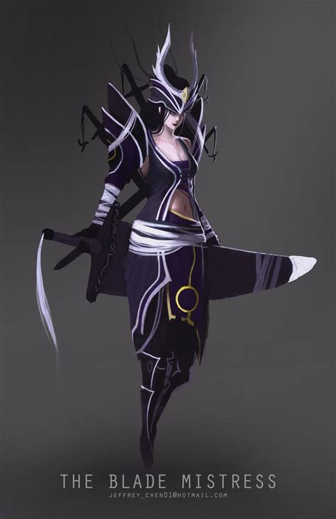 The Blade Mistress Character Concept By Jeffchendesigns On Deviantart