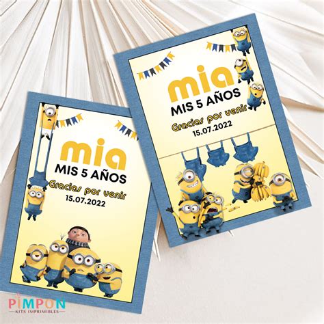 Kit Imprimible Personalizado Minions Nace Un Villano