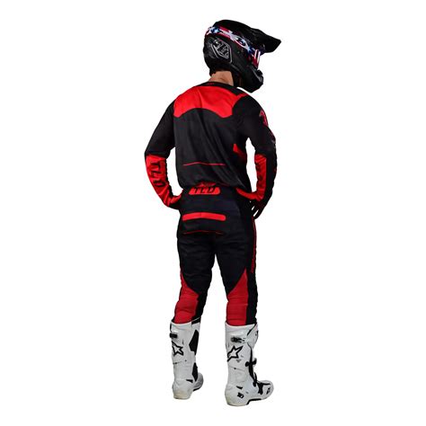 Pantalone Troy Lee Design Gp Pro Blends Camo Rosso Nero