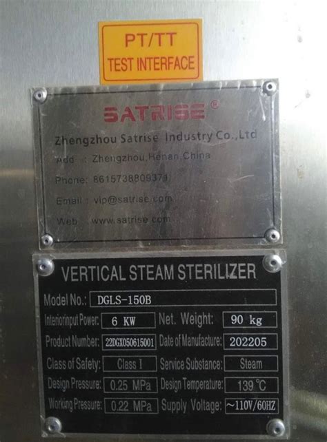 Satrise L Autoclave Sterilizer Dgls B Advanced Mycology