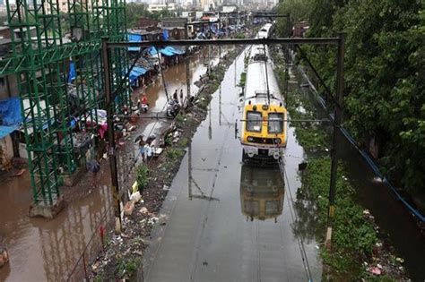 Mumbai Rain Update Heavy Rains Wash Out Rail Tracks Near Kasara Ghat