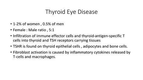 Thyroid Eye Disease Graves Ophthalmopathy Ppt