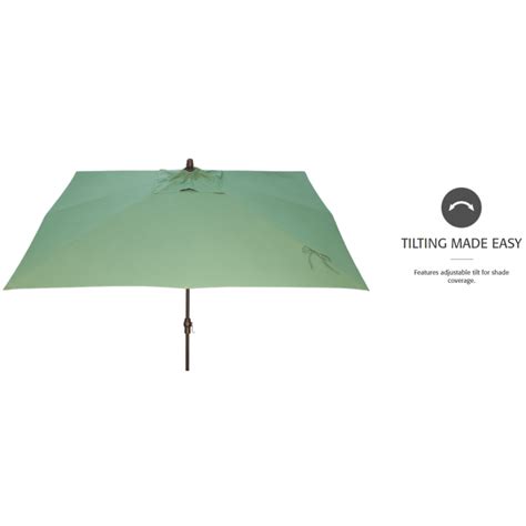 Treasure Garden 8x10 Ft Outdoor Patio Umbrella Rectangular High Perf