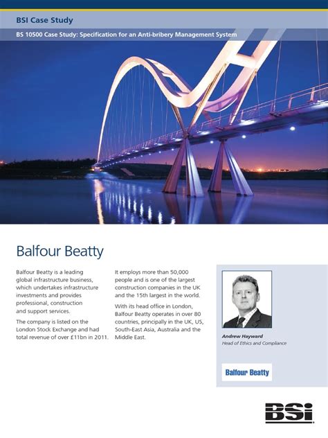 Balfour Beatty Bsi Case Study Pdf Regulatory Compliance Iso 9000