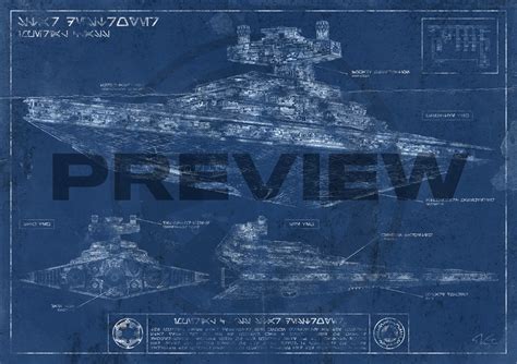 Imperial Class Star Destroyer-Blueprint(WEATHERED) by jvsr on DeviantArt