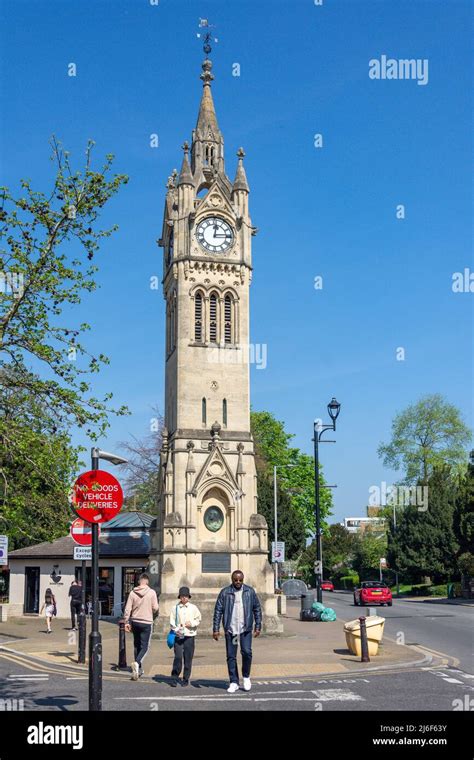 Coronation Clock Tower Claremont Road Surbiton Royal Borough Of