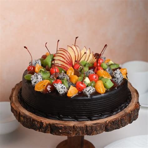 Chocolate Truffle Fruit Cake - Cakes To India