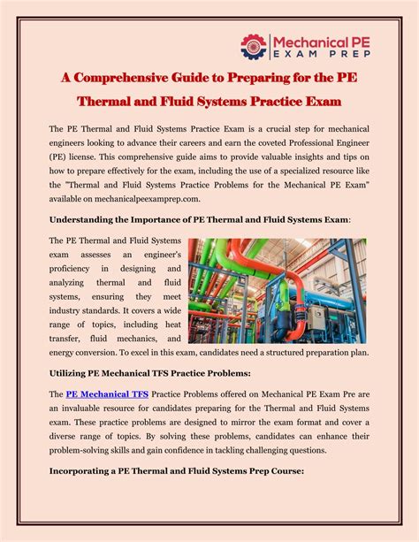 Ppt A Comprehensive Guide To Preparing For The Pe Thermal And Fluid