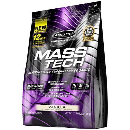 Muscletech Performance Series Mass Tech Vanilla Lb Beige Mass