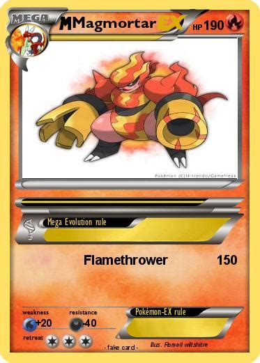 Pokémon Magmortar 287 287 Flamethrower My Pokemon Card