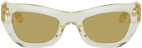 Bottega Veneta Yellow Cat Eye Sunglasses Bottega Veneta