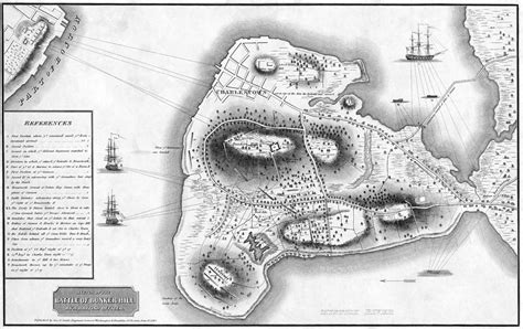 Map: Battle Of Bunker Hill Painting by Granger