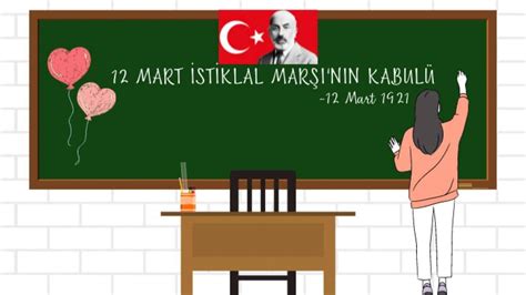 12 MART 1921 iSTİKLAL MARŞI NIN KABULU Yukarı Çiğil Şehit Mustafa