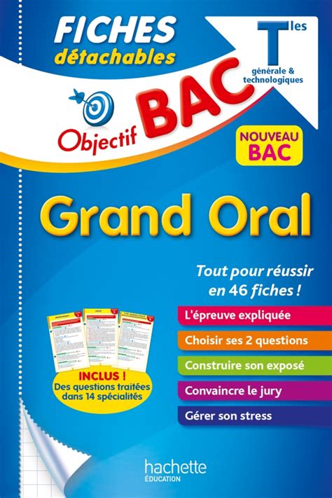 Objectif Bac Fiches Le Grand oral du Bac 00 Grand format Broché