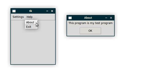 Tkinter Dialog Window