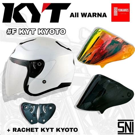 Jual Kaca Helm Kyt Kyoto Visor Flat Kyt Kyoto Kaca Datar Iridium Free