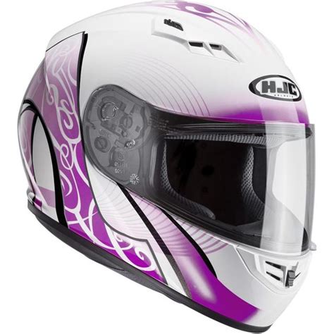 Casque Cs 15 Valenta HJC Blanc Violet MAXXESS FR Casque intégral