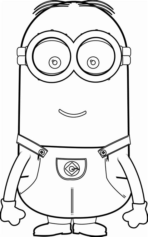 Minion Coloring Pages Kevin At Free Printable