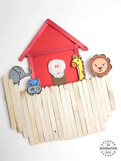 Noah's Ark Craft Using Popsicle Sticks | Noahs ark craft, Ark craft ...