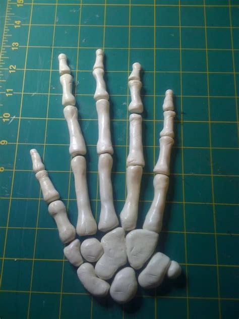 Skeleton Hand Diy Clay Diy Projects Diy Clay Crafts Diy Arts And