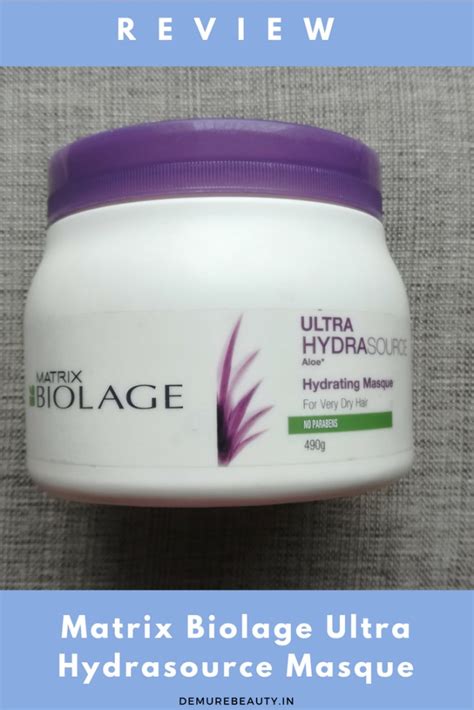 Matrix Biolage Ultra Hydrasource Hair Masque Review Demure Beauty