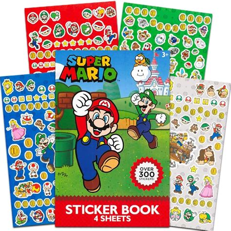 Amazon Upd Super Mario Sheet Sticker Pad Plus Stickers